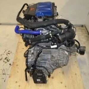 2009-2015 JDM MITSUBISHI LANCER RALLIART EVO X 4B11 2.0L DOHC TURBO ENGINE WITH A 6-SPEED TRANSMISSION GEARBOX ATTACHED