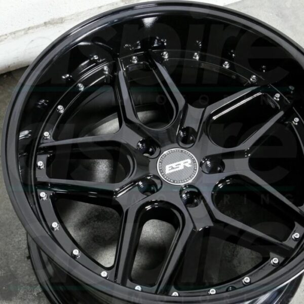 19 Inch ESR CS15 Gloss Black Wheels 19×9.5 +22 5×120 Rims Set 4 Fits ...