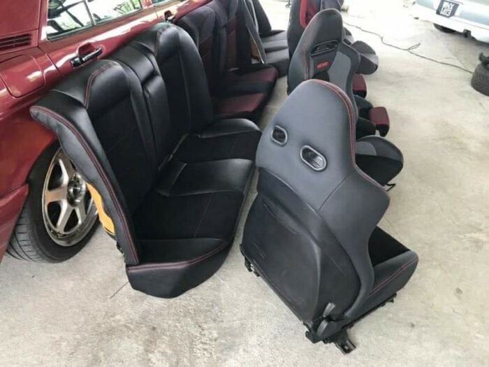 Brand New Half Leather,Half Alcantara Recaro Front And Rear Seats For Mitsubishi Lancer Evo X/EX And Ralliart.. - Image 3