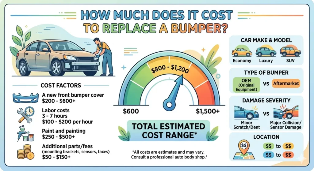 How Much Does It Cost to Replace a Bumper