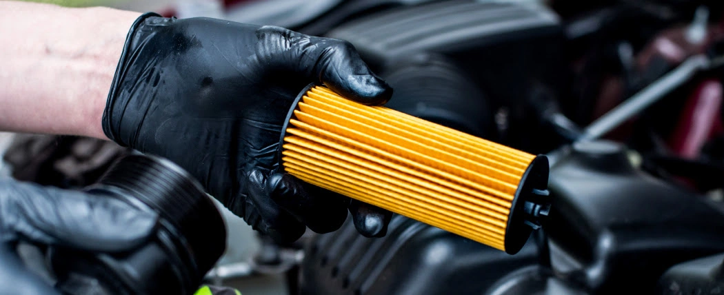How to change the oil filter in a car