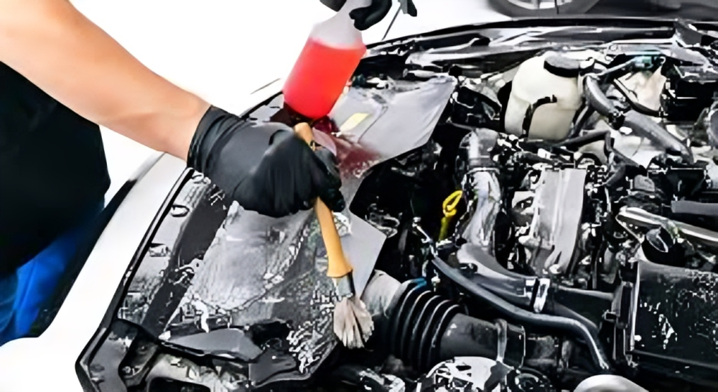 how to clean a car engine