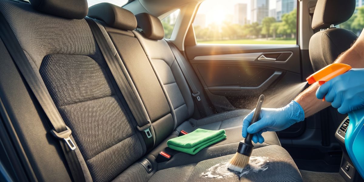 how to clean cloth seats in the car