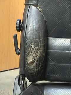 how to repair leather car seats