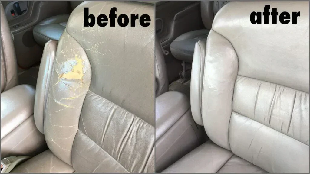 how to repair leather car seats