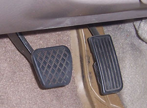which one is the brake in the car